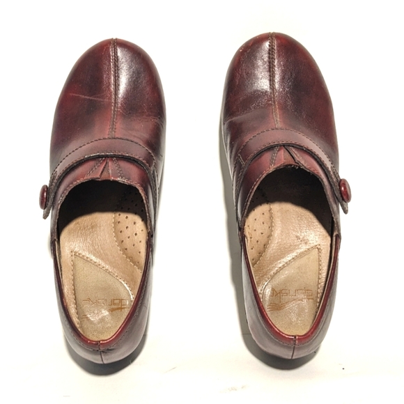 Danako Solstice Professional Clog Cordovan Maroon Oiled Red Mule Women's Size 37 - Picture 6 of 11